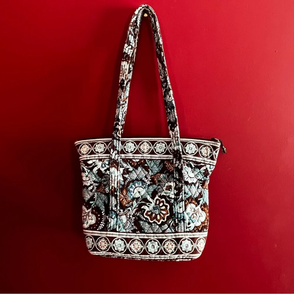 Vera Bradley Java Blue Tote Bag - Picture 2 of 10